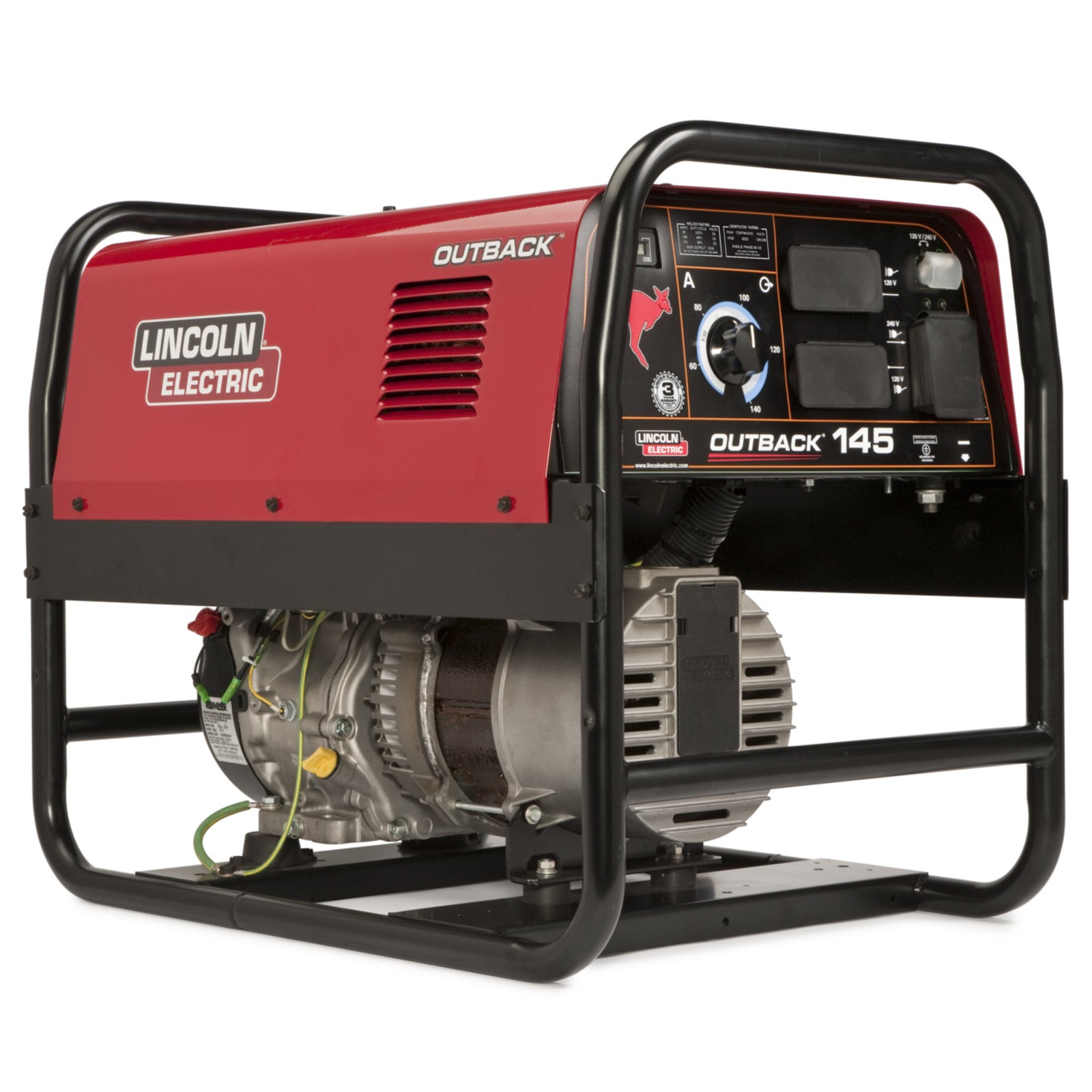 Lincoln Outback 145 Engine Welder Generator w/ Cover (K2707-2 & K2804-1)