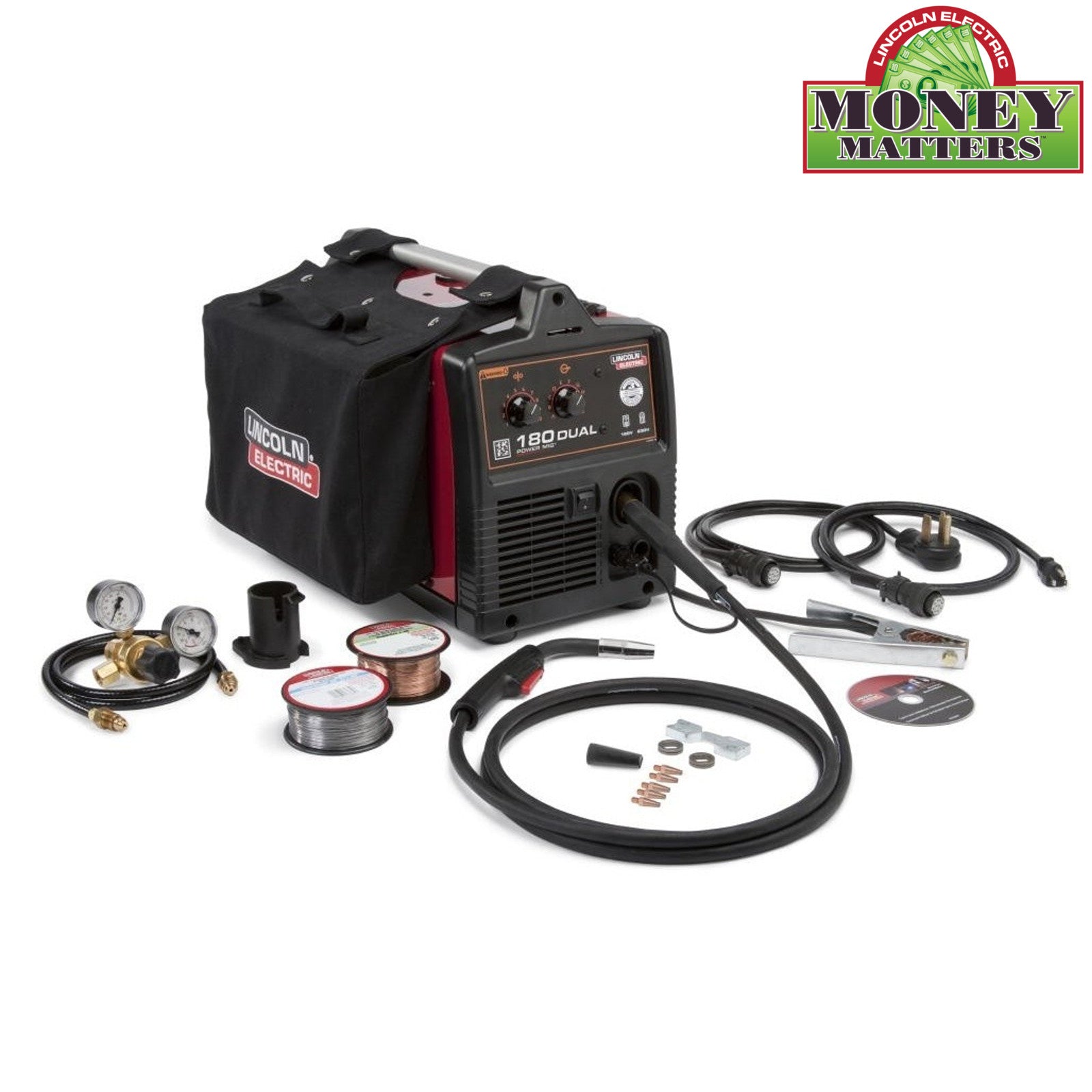 Lincoln Power MIG 180 Dual MIG Welder Package for Sale