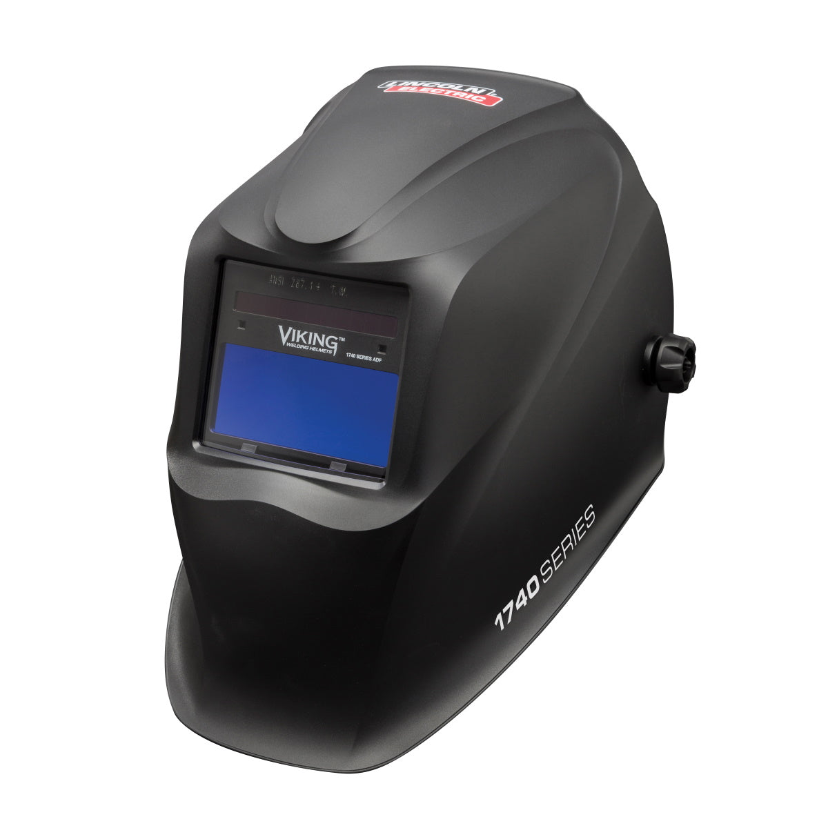 Lincoln Viking 1740 Matte Black Welding Helmet w/4C Lens (K3282-3)