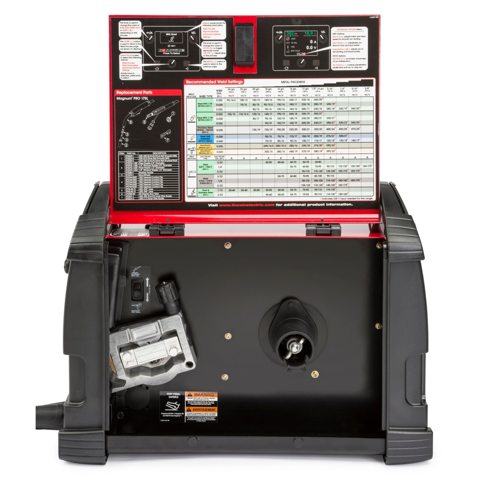 Lincoln Power MIG 210 MP Welder w/ TIG Kit and HD Cart (K4195-2)