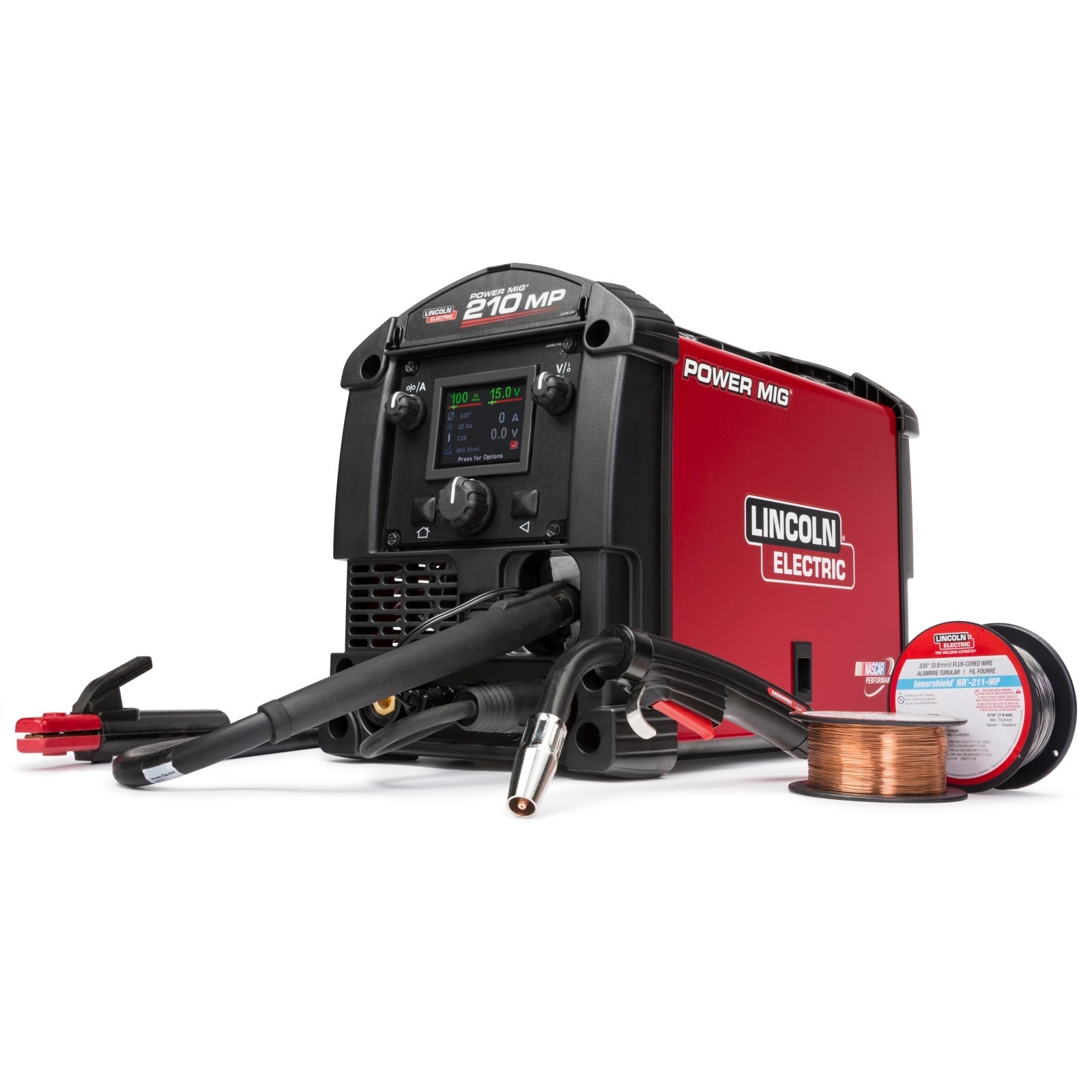Lincoln Power MIG 210 MP Multi Process Welder and Deluxe Cart (K3963-1, K520)