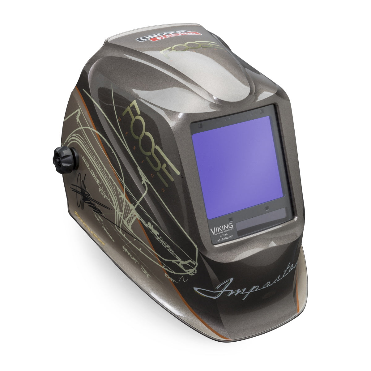 Lincoln Viking 3350 Series Foose Imposter Auto Darkening Welding Helmet (K4181-4)