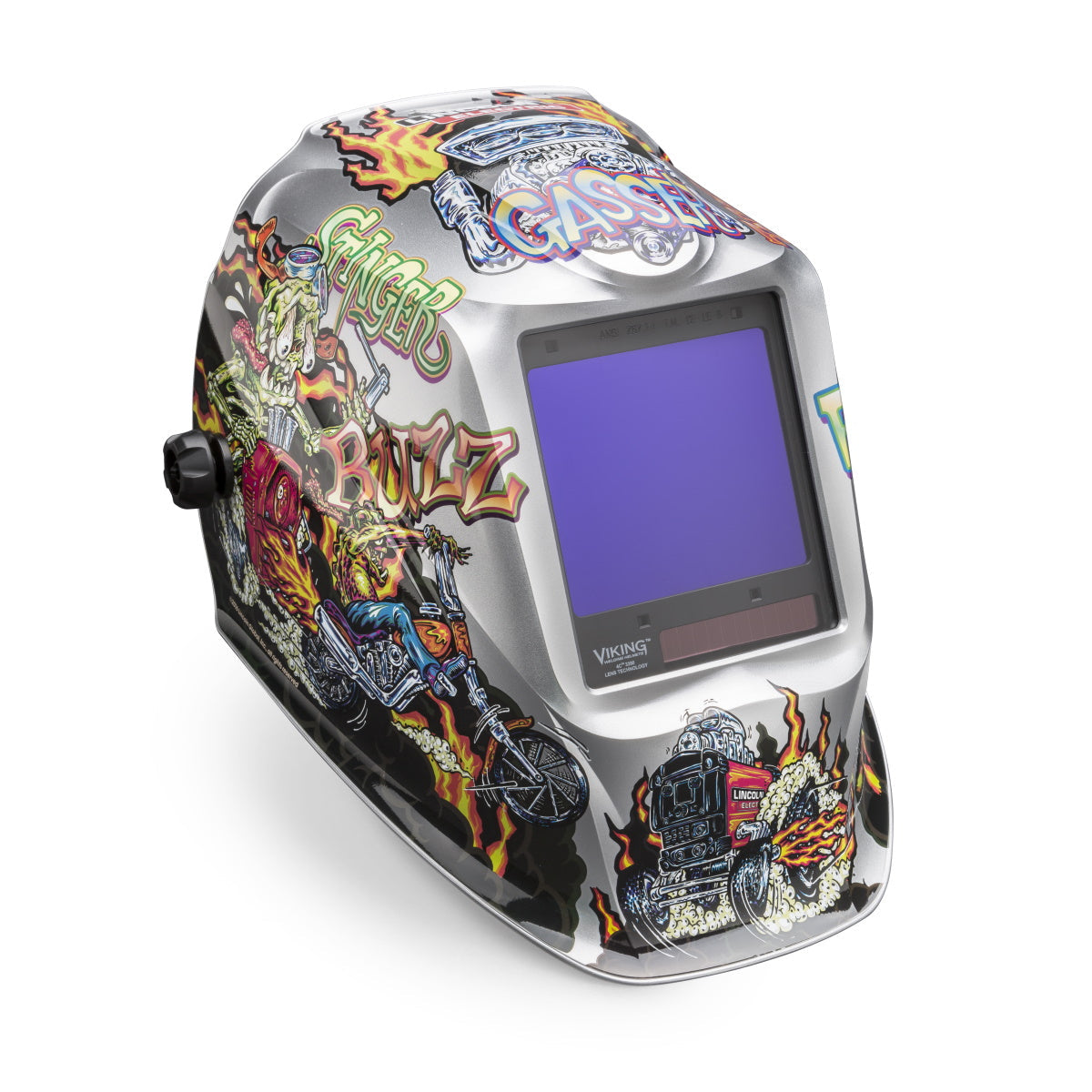 Lincoln Viking 3350 Series Hot Rodders Auto Darkening Welding Helmet (K4440-4)