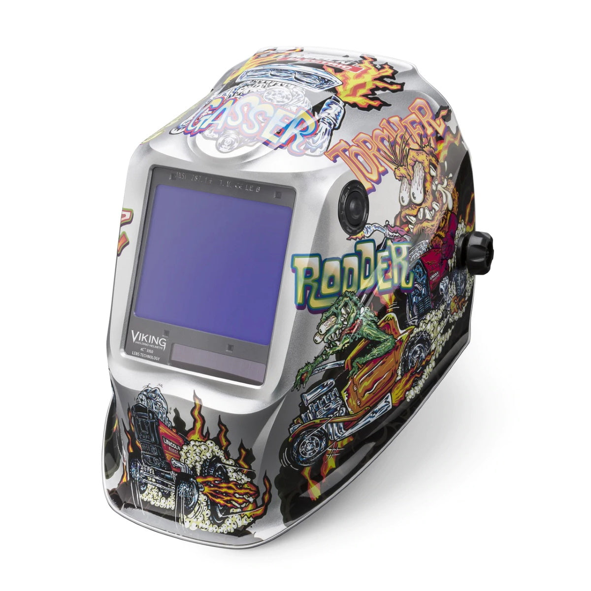 Lincoln Viking 3350 Series Hot Rodders Auto Darkening Welding Helmet (K4440-4)