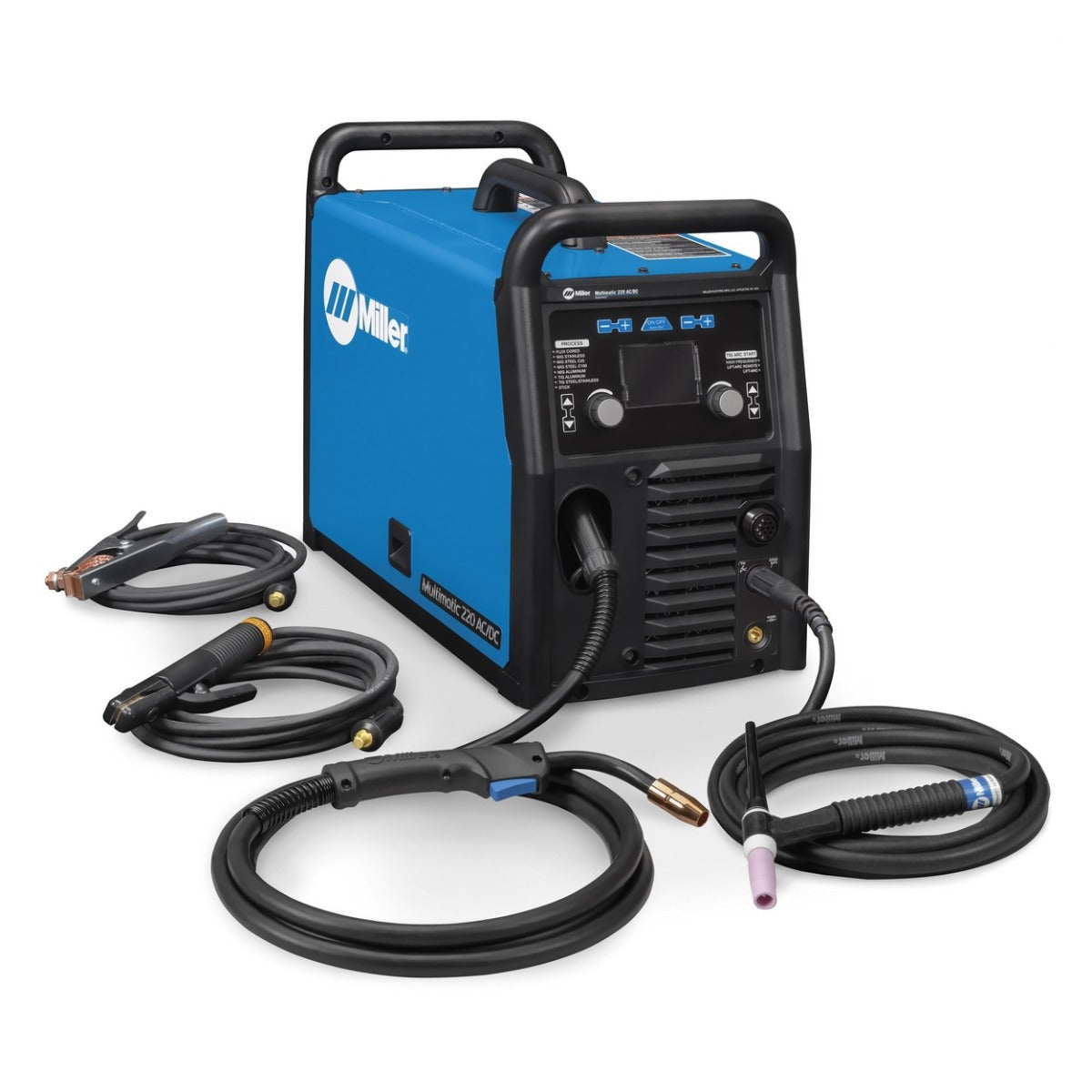 Miller Multimatic 220 AC/DC Multiprocess Welder w/Dual Cylinder Cart (951000070)