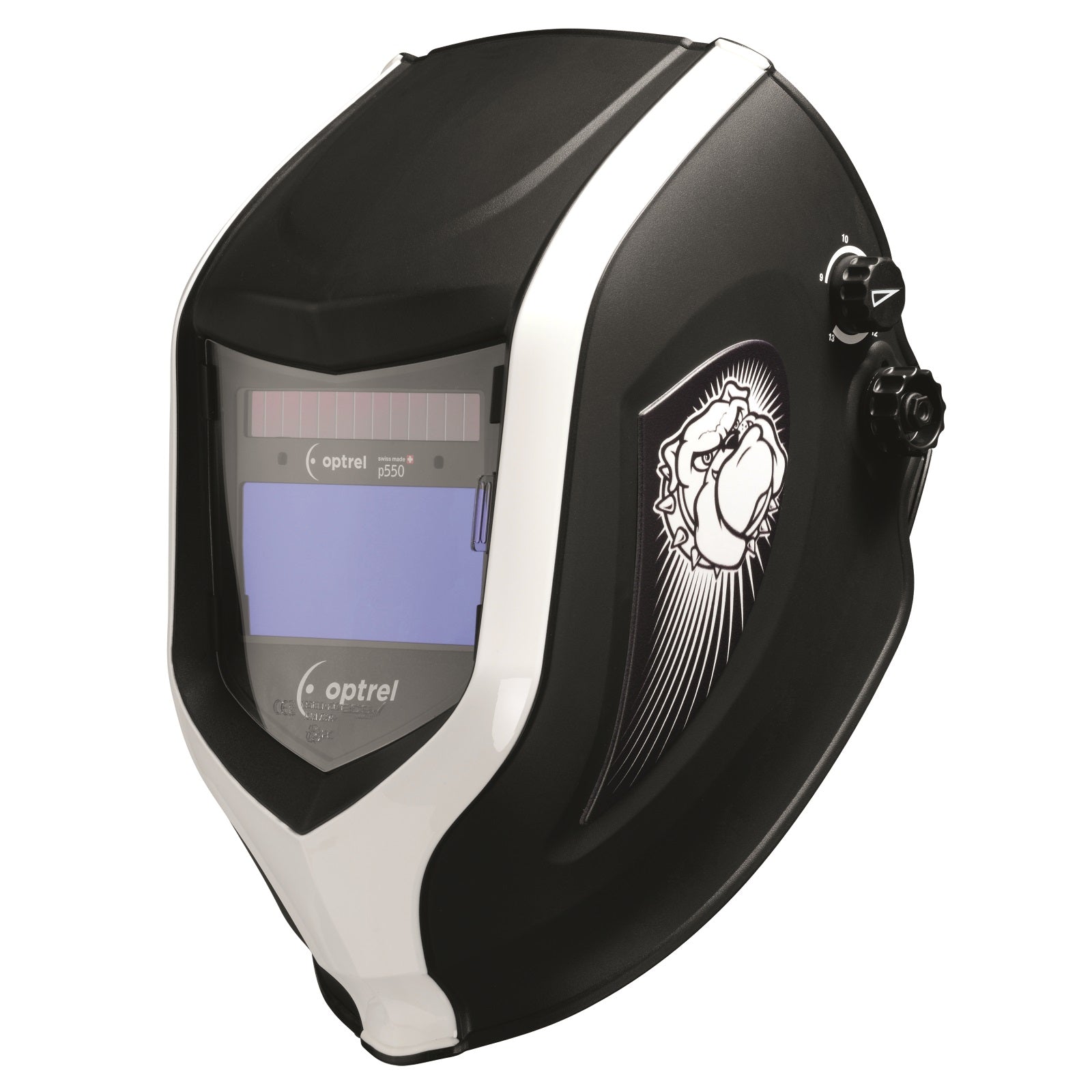 Optrel p550 Series Black/White Helmet (1007.020)