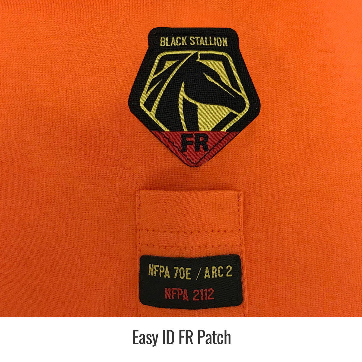 Revco Black Stallion Orange 7oz FR Knit Welding Shirt w/Reflective Tape (TF2511-OR)
